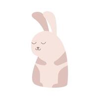 rabbit illustration for spring and summer element vector
