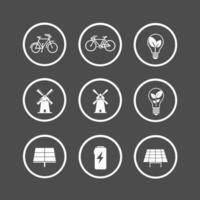 Ecology Icon Sets for Green, Nature, Environmental Projects vector