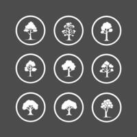 Tree Icon Sets for Nature, Eco, and Landscape Projects vector