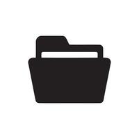 Open Folder Icon for File Management and Digital Organization vector