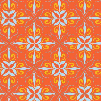 abstract shape, geometric seamless pattern kitchen print fabric, azulejo Majolica Art Deco motif