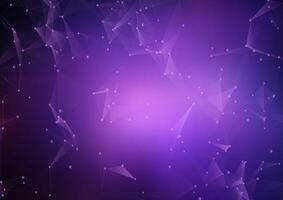 Abstract background with connecting lines and dots design vector