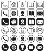 Interface icons. User interface icon set. Main interface icons. vector