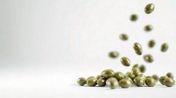 Green beans falling from the sky photo
