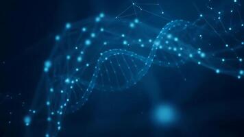 Abstract Blue Background with Connecting Dots and Lines in Motion video