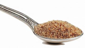 A spoon full of brown sugar photo