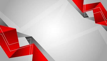Modern Abstract Red and Gray Geometric Background design vector
