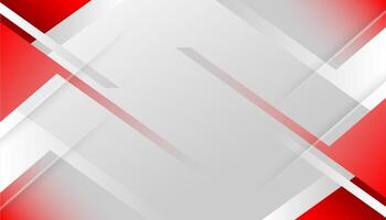 White and red geometric abstract background. vector