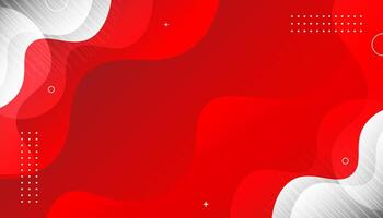 Abstract Red Curvy Background Design vector