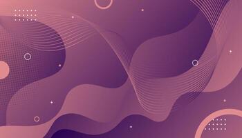 Abstract Purple Gradient Background with Wave Patterns vector