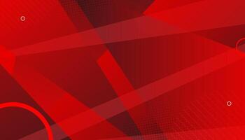 Abstract Red Background with Geometric Shapes design vector