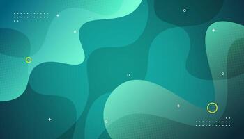 Abstract Fluid Background in Teal Gradient vector
