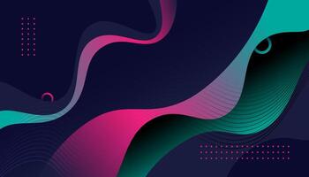 Colorful liquid and geometric background with fluid gradient shapes. vector