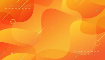 Abstract Orange Gradient Background Design vector
