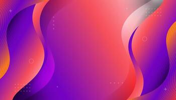 Abstract Colorful Wave Background. vector