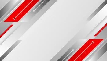 Abstract geometric red and grey corporate background. vector