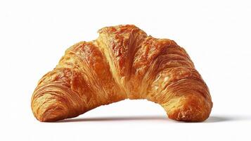 A croissant on a white background photo