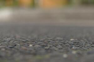 Macro texture of pebble pavement for background use in design or web photo