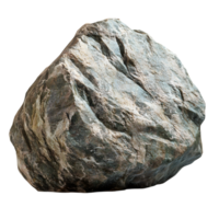 Hyperrealistic Boulder Rock Photography on Transparent Background png