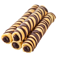 Lynx Striped Wafer Chocolate Treats on Transparent Background png