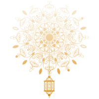 A golden ornament with a circle in the center png