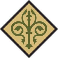 colored ancient Roman ornament elements. Classic European part of pattern vector