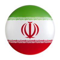 Iran flag 3d circle icon. png