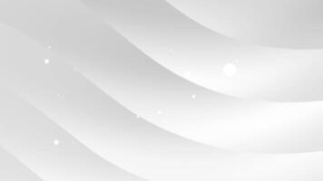 white abstract geometric design of curved lines and small particle bokeh on a white background Suitable for backgrounds banners packaging and digital presentations video