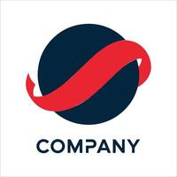 Abstract C Initial Logo with Dynamic Ribbon Shape Business Identity Template vector