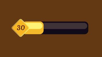 A minimalistic level gauge with a yellow indicator rests against a dark interface, possibly for a game or sci-fi dashboard display video