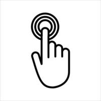 Click selection Icon. set. Symbol isolated white background. illustration. color editable. vector