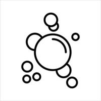 bubble Icon set . Symbol isolated white background. illustration. color editable. vector