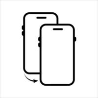 Phone duplicate Icon .set. Symbol isolated white background. illustration. color editable. vector