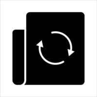 Update document ,Icon set. Symbol isolated white background. illustration. color editable. vector