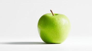 green apple in white background photo