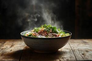 Delicious Vietnamese Pho Noodle Soup photo