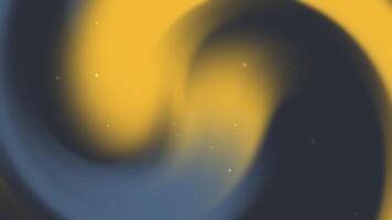Swirling blue and yellow abstract gradient design with light specks suitable for backgrounds digital art print materials and artistic projects video