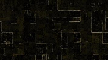 dark gold gradient background with outlined squares and rectangles Suitable for abstract backgrounds graphic design projects and modern geometric layouts video