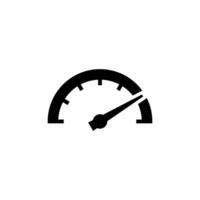 Speedometer icon on white background vector