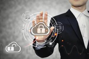 security lock cyber is a key safe upload backup data on the cloud keep for privacy database. Concept of preventing data theft photo