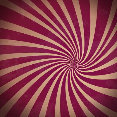 Swirl radial pattern back illustration