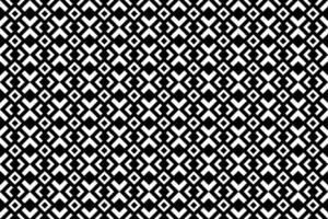 Abstract seamless geometric pattern with squares and rhombuses. Black and white repeating decorative pattern design. vector