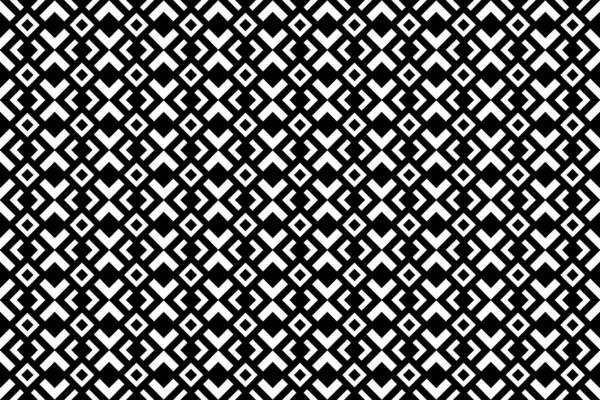 Abstract seamless geometric pattern with squares and rhombuses. Black and white repeating decorative pattern design.