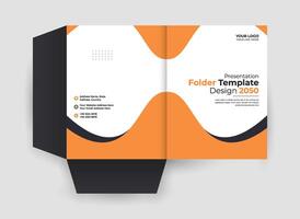 Stylish Folder Design for Branding vector