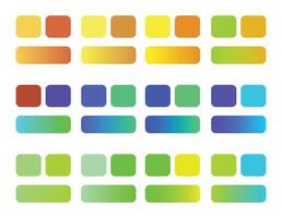 Editable Gradient Color Set for Digital Design vector