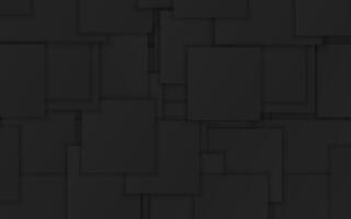 Black layered geometric shapes minimalist background monochrome shape square vector