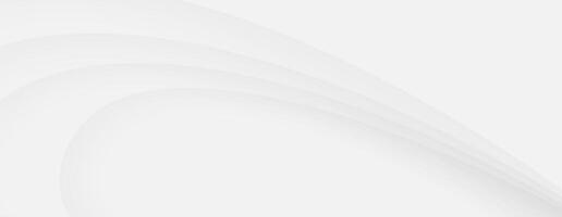 White gray abstract soft curved layers background backdrop blank bright vector