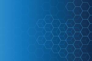 Blue background, light, hexagon Blue pastel medical and tech background with hexagon pattern and bright sparkles. Realistic geometric cell texture for medicine and science technology design. vector