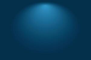 Blue background, light shining Studio background dark blue gradient neon light glowing bright floor and wall, empty room interior for display product in night tone and shiny surface modern technology. vector