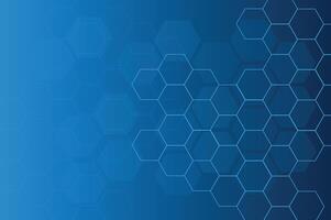 Blue background, light, hexagon Blue pastel medical and tech background with hexagon pattern and bright sparkles. Realistic abstract bg with honeycomb vector
